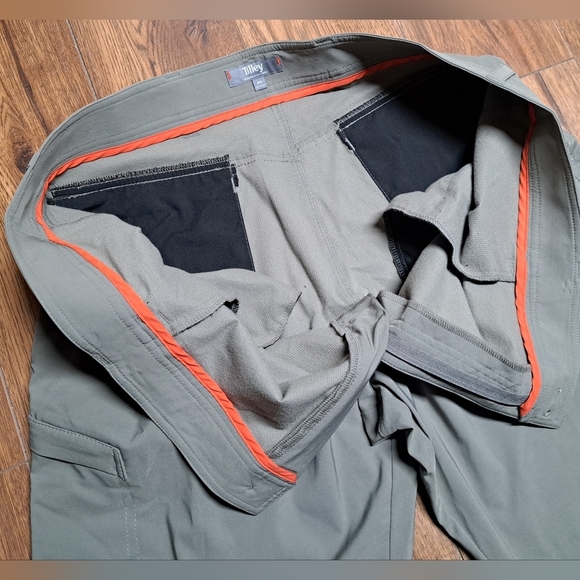 Tilley Canada Men's Pants Hiking Outdoors Ripstop Green  HQ Size 44 Actual 45x30 - Picture 12 of 12